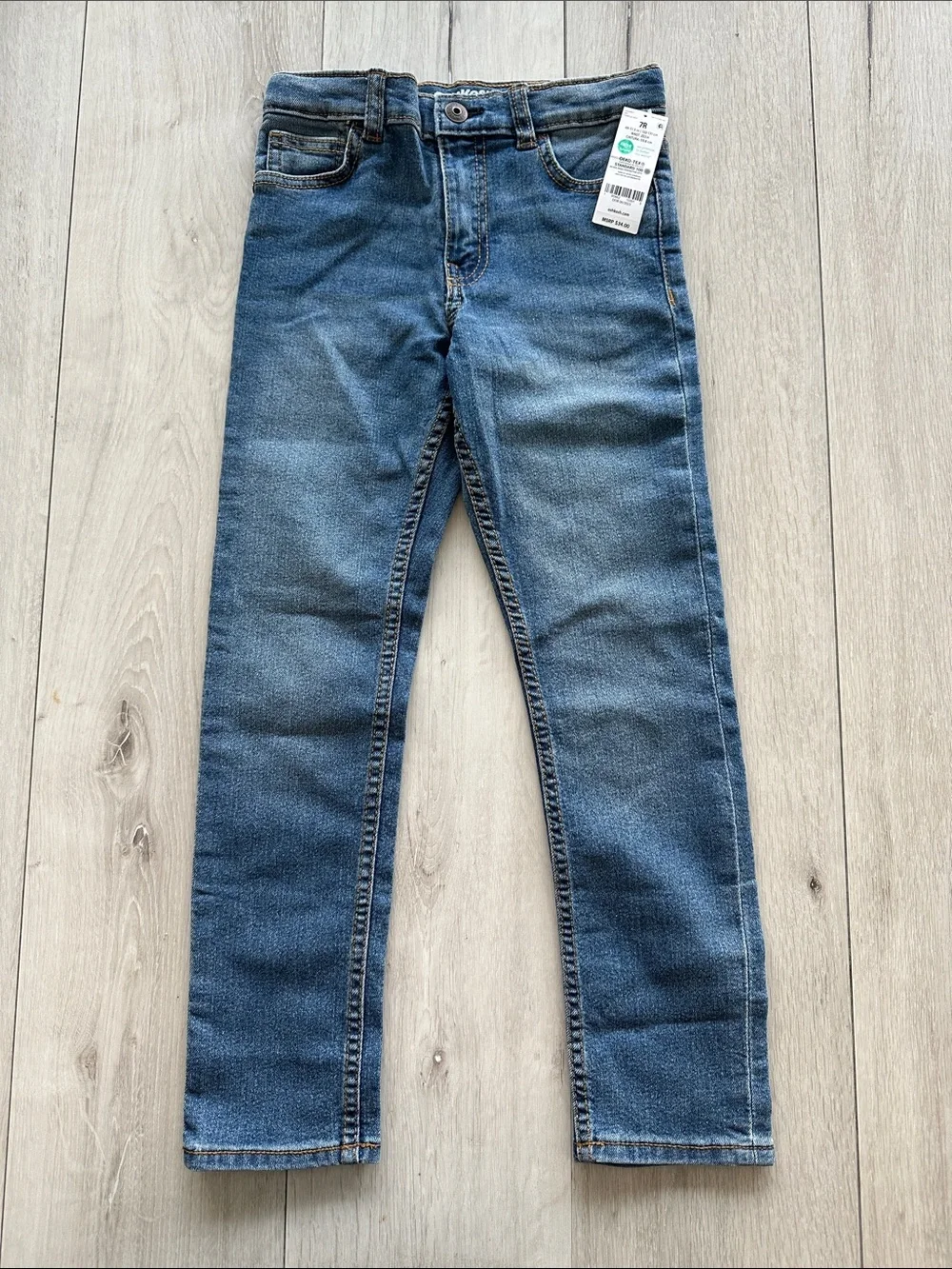 OshKosh B'gosh Kid Skinny-Leg Jeans Bright Indigo 7R NWT